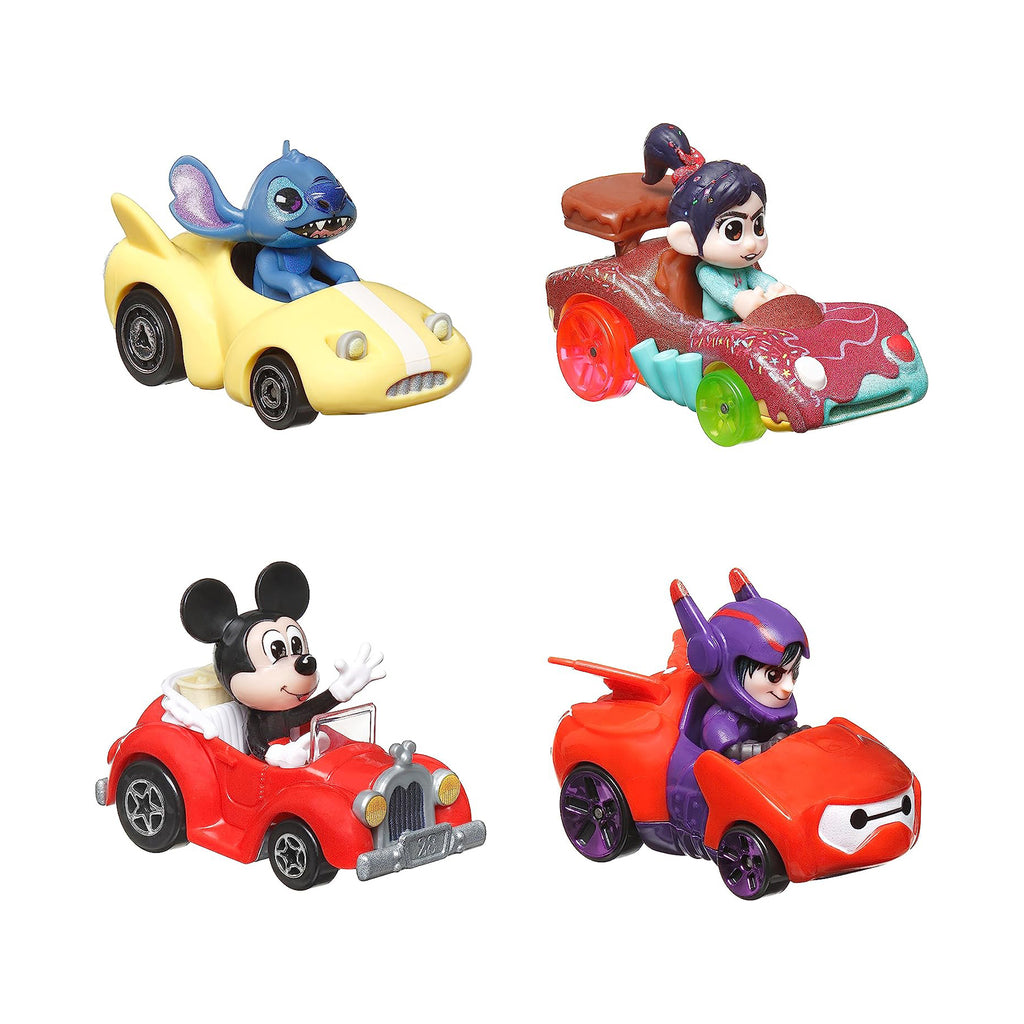 Hot Wheels Racer Verse Disney Character 4 Pack