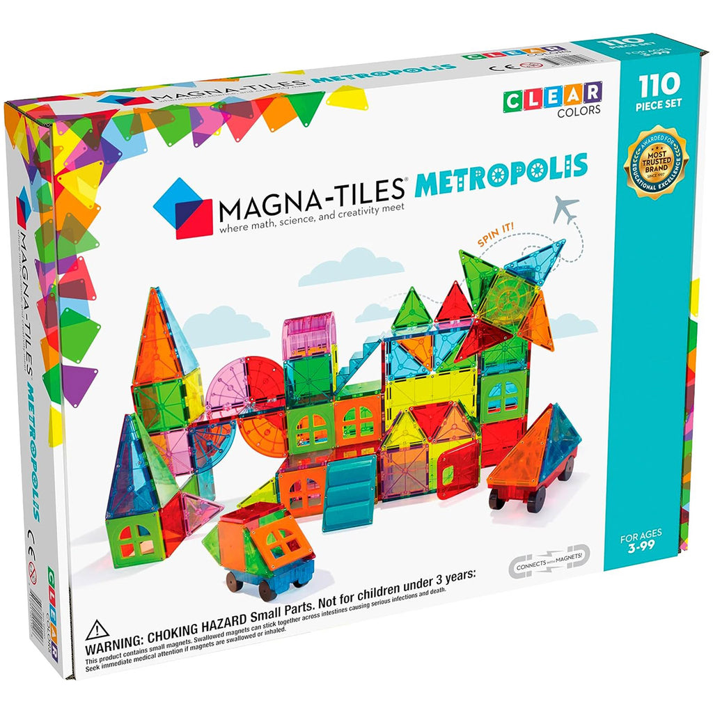 Magna-Tiles Metropolis 110 Piece Magnetic Tile Building Set