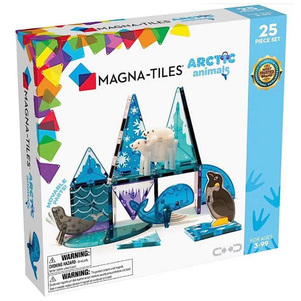Magna-Tiles Arctic Animals 25 Piece Magnetic Tile Building Set