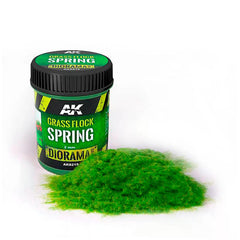 AK Diorama Grass Flock Spring 250mL - Radar Toys