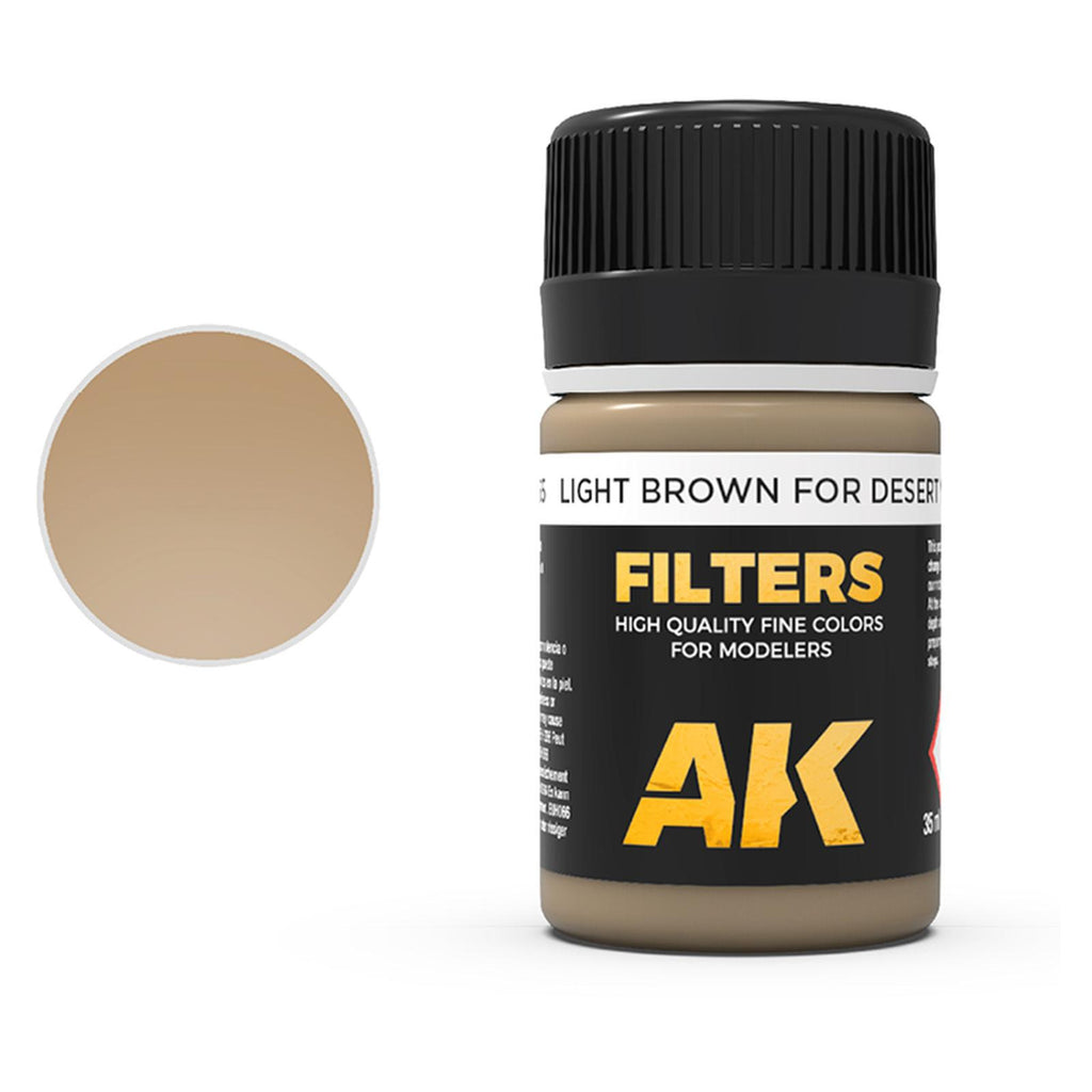 AK Enamel Light Brown for Desert Yellow Filter