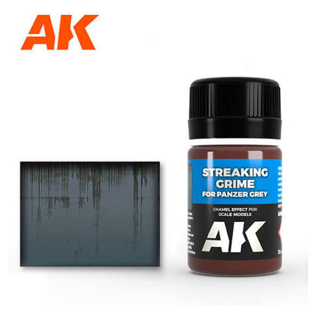 AK Enamel Streaking Grime for Panzer Grey