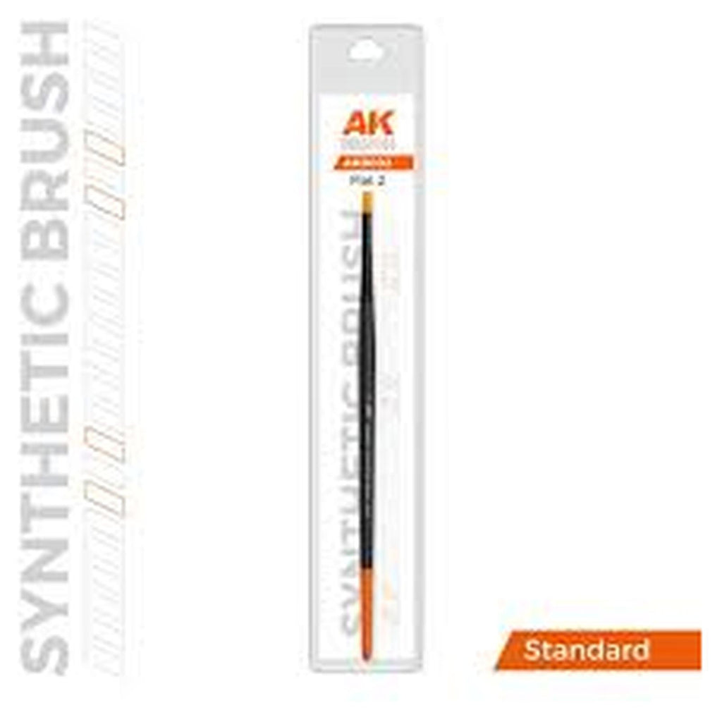 AK Interactive Dry Brush Synthetic Flat 2 AKB002