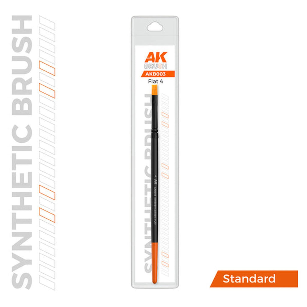 AK Interactive Dry Brush Synthetic Flat 4 AKB003
