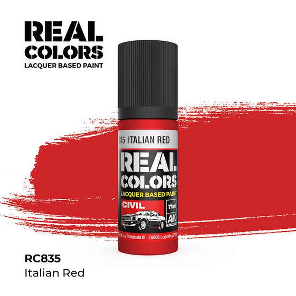 AK Real Colors Italian Red Lacquer Paint 17mL