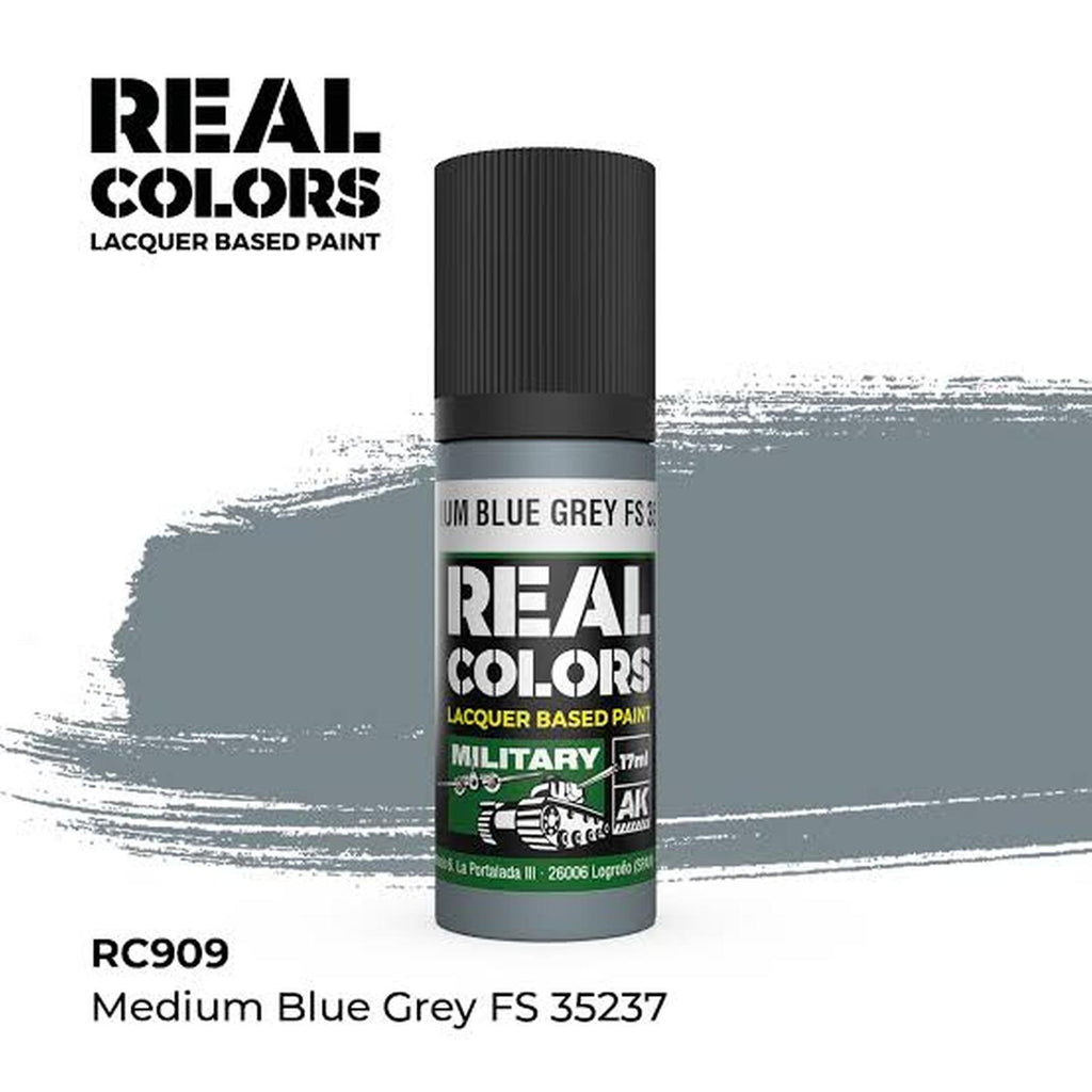AK Real Colors Medium Blue Grey FS 35237 Lacquer Paint 17mL