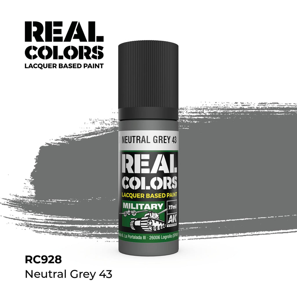 AK Real Colors Neutral Grey 43 Lacquer Paint 17mL