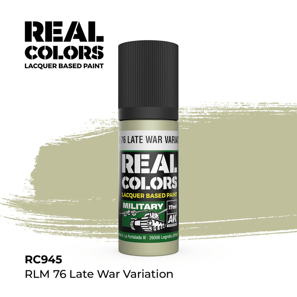 AK Real Colors RLM 76 Late War Variation Lacquer Paint 17mL
