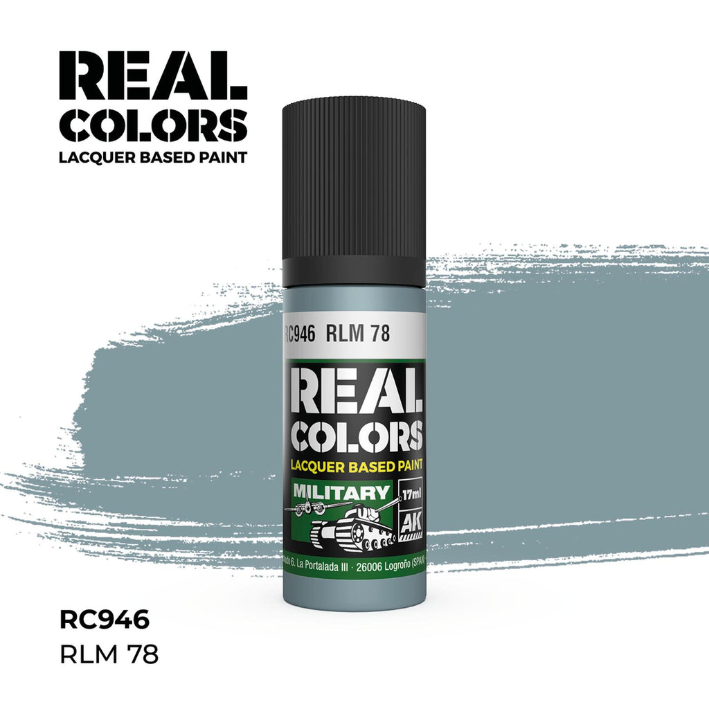 AK Real Colors RLM 78 Lacquer Paint 17mL