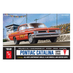 AMT 1962 Pontiac Catalina Super Stock 25th Scale Plastic Vehicle Model Kit