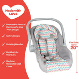 Adora Zig Zag Rainbow Car Seat - Radar Toys