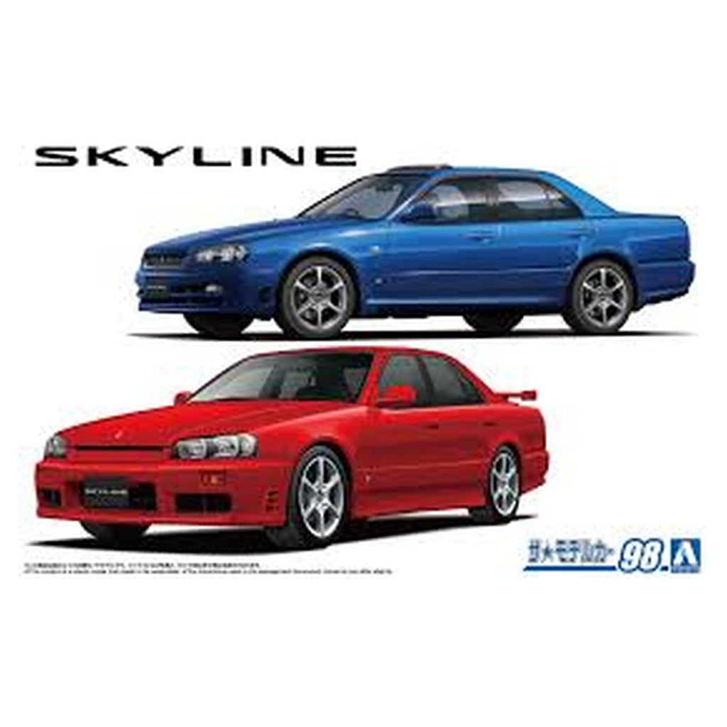 Aoshima Skyline 25 GT Turbo 98' ER34 '01 Scale Model Kit