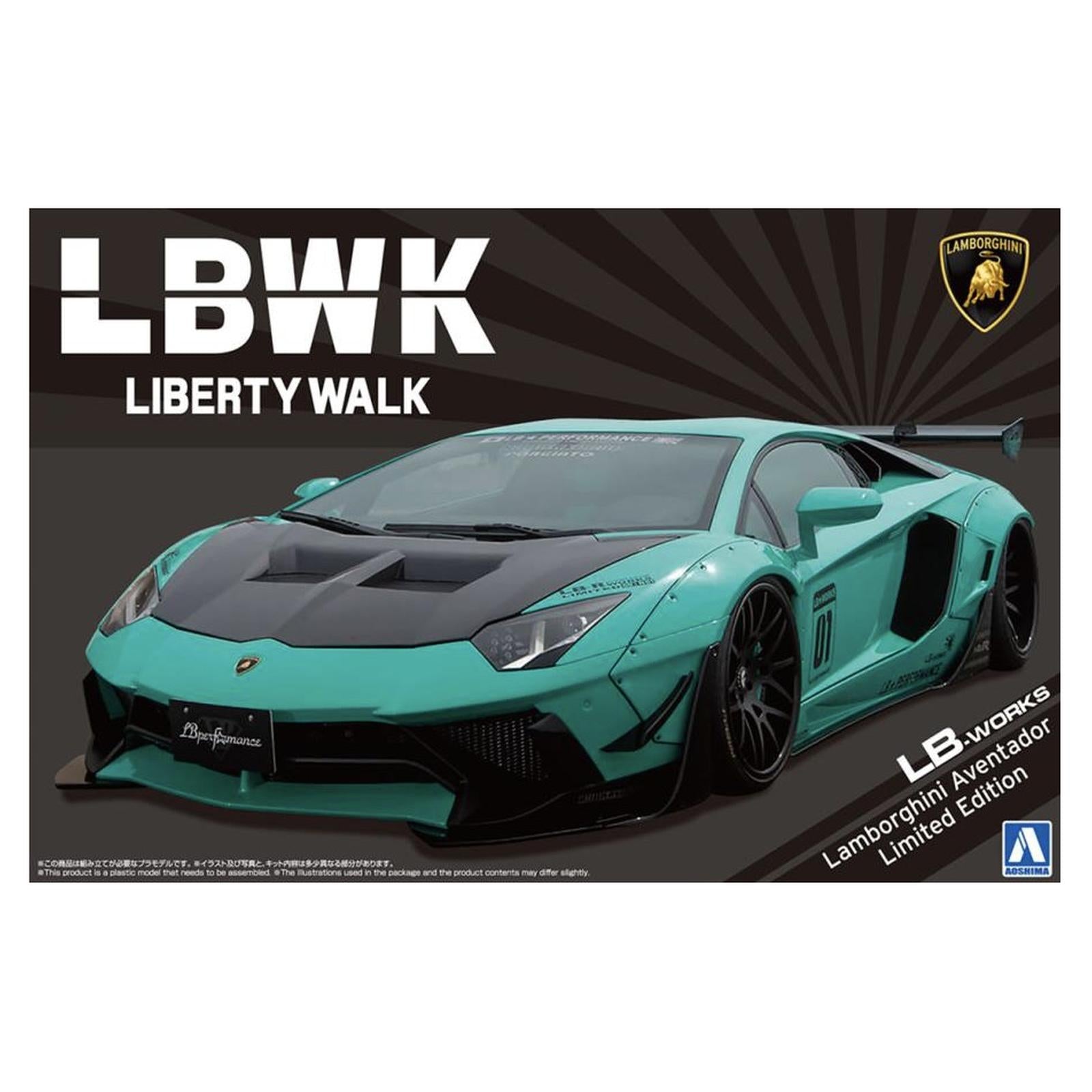 自動車 AOSHIMA LBWK Lamborghini Aventador 1/24 Aoshima Liberty Walk Lamborghini Aventador Limited Edition 24th