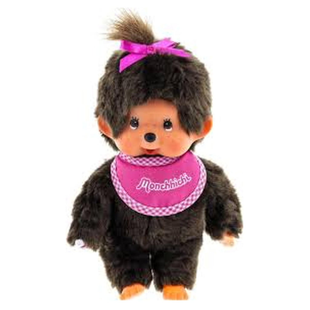 Aqi Monchhichi Standard Girl Pink 8 Inch Plush