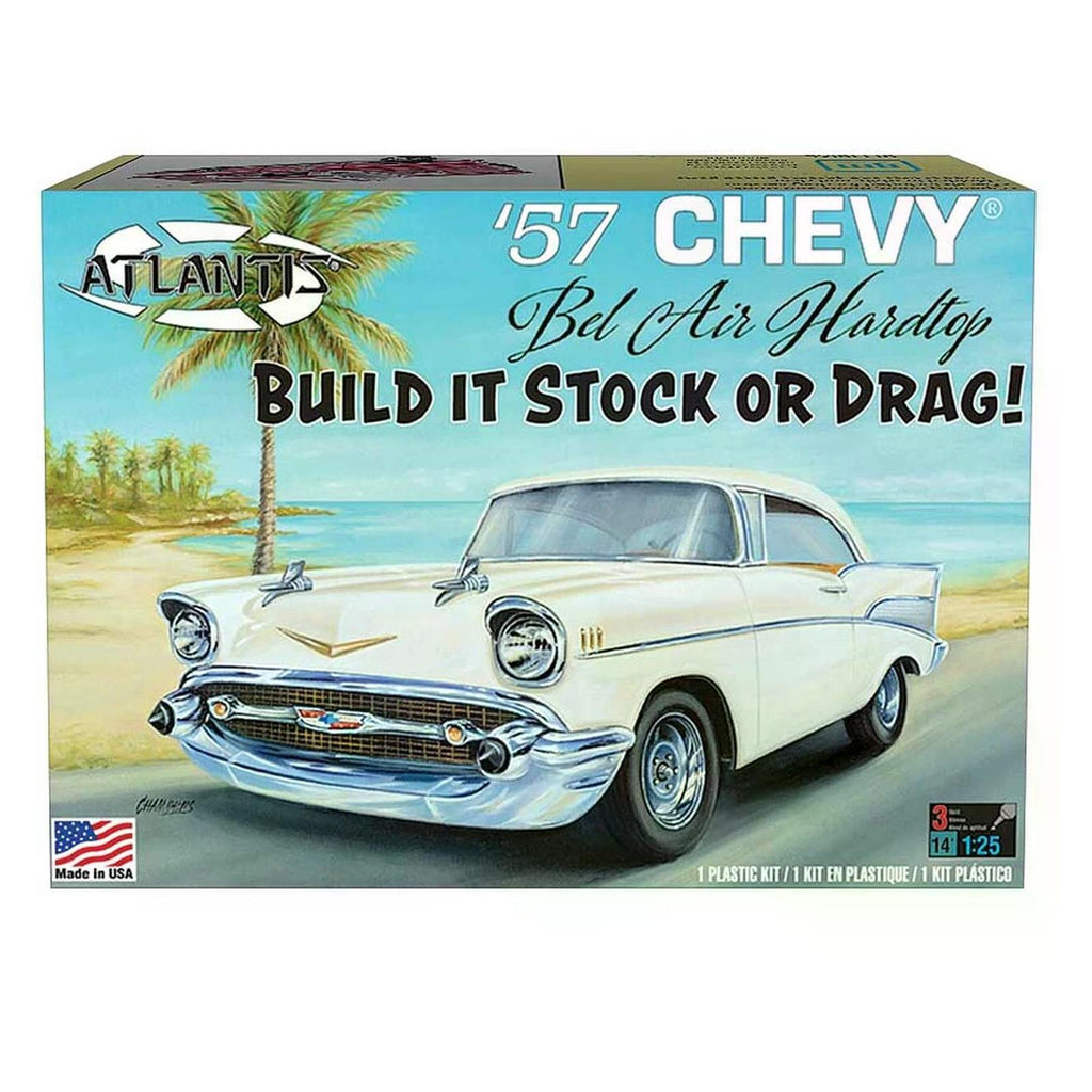 Atlantis 1957 Chevy Bel Air Hardtop 25th Scale Car Model Kit