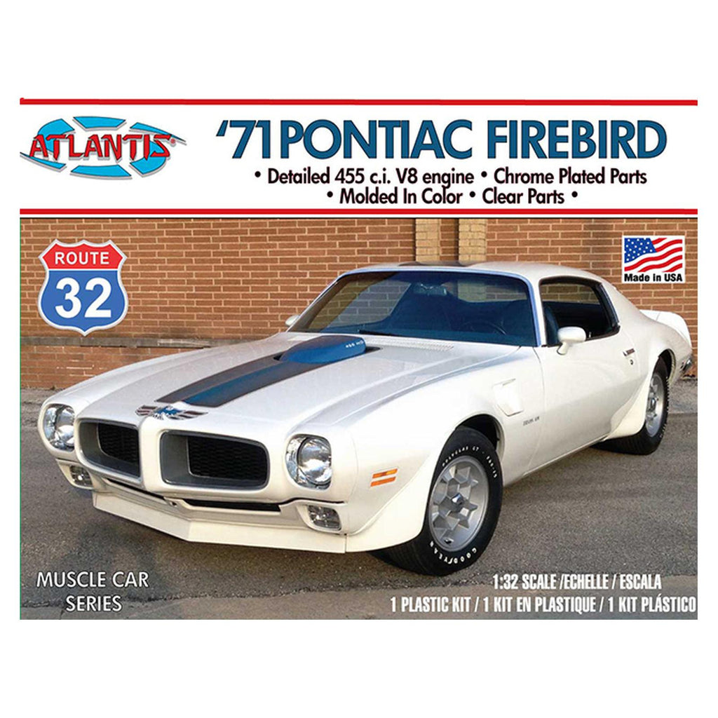 Atlantis 1971 Pontiac Firebird 32nd Scale Car Model Kit