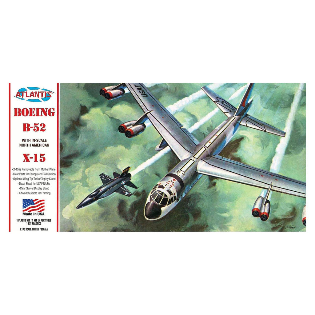 Atlantis Boeing B-52 With X-15 175th Scale Model Kit - Radar Toys