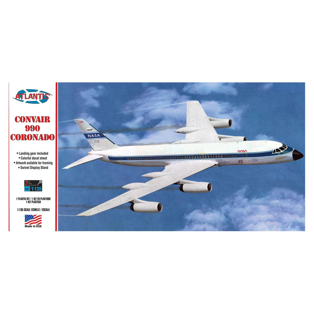Atlantis Convair 990 Coronado Jet Airliner 135th Scale Aircraft Model Kit