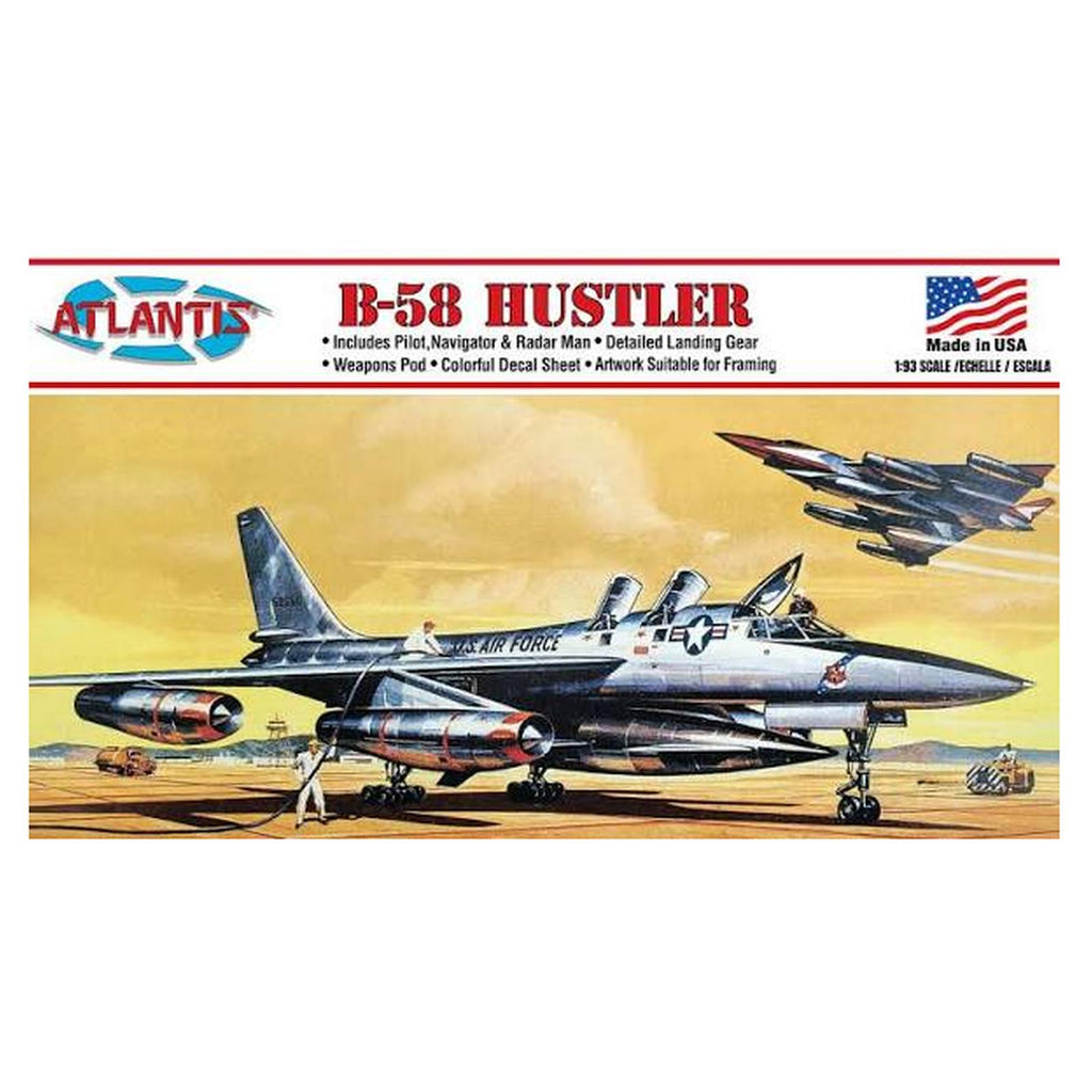 Atlantis B 58 Hustler Supersonic Strategic Bomber Model Kit