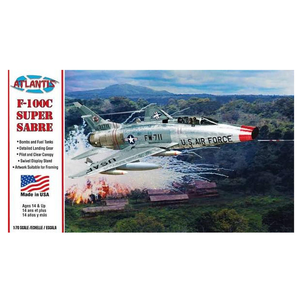 Atlantis F 100C Super Sabre United States Air Force Model Kit