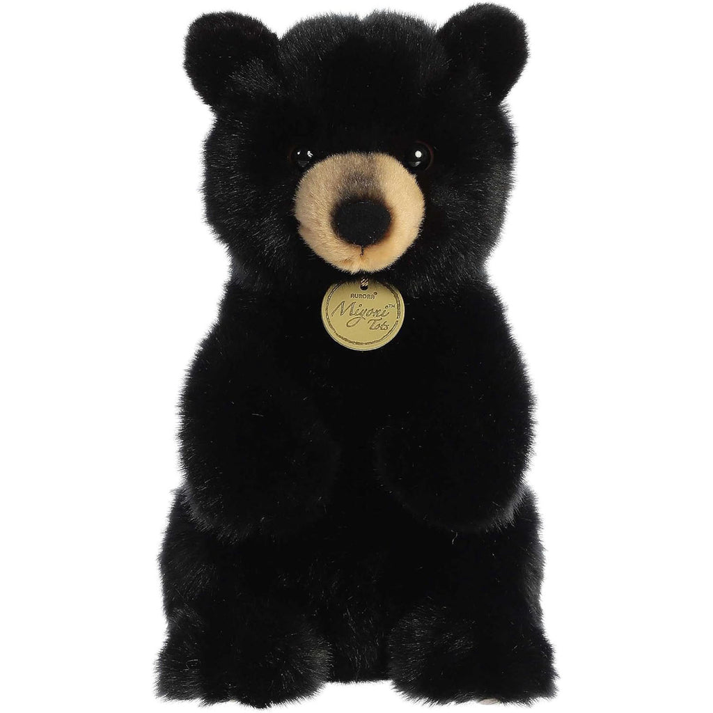 Aurora Miyoni Tots Sitting Pretty American Black Bear Cub 10 Inch Plush Figure - Radar Toys
