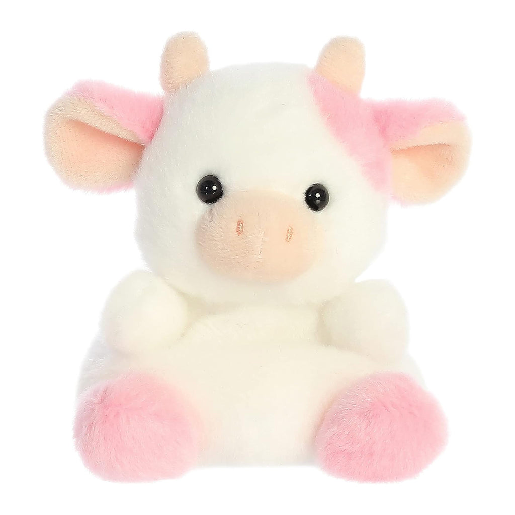 Aurora Palm Pals Belle Strawberry Cow 5 Inch Plush Figure - Radar Toys