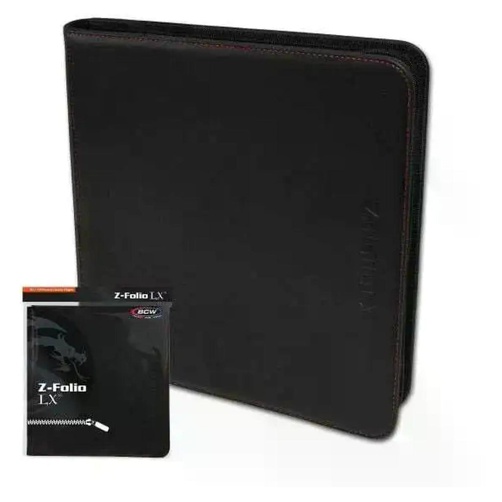BCW Z-Folio 12 Pocket LX Binder Black