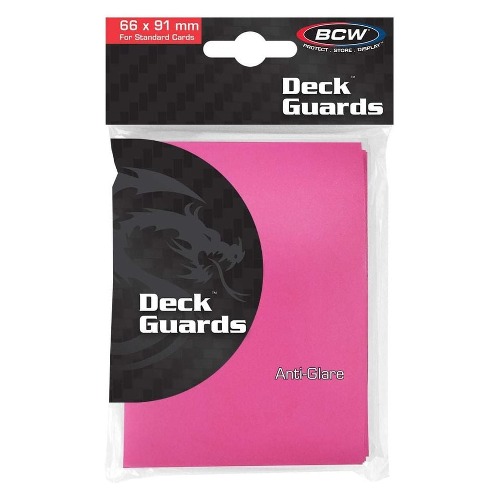 BCW Deck Guards Double Matte Pink 50 Protective Sleeves