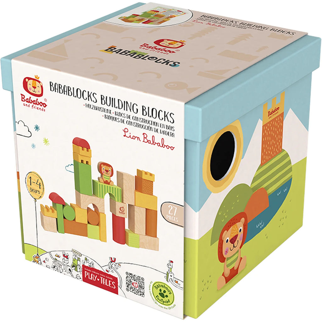 Bababoo And Friends Lion Babablocks Building Blocks - Radar Toys