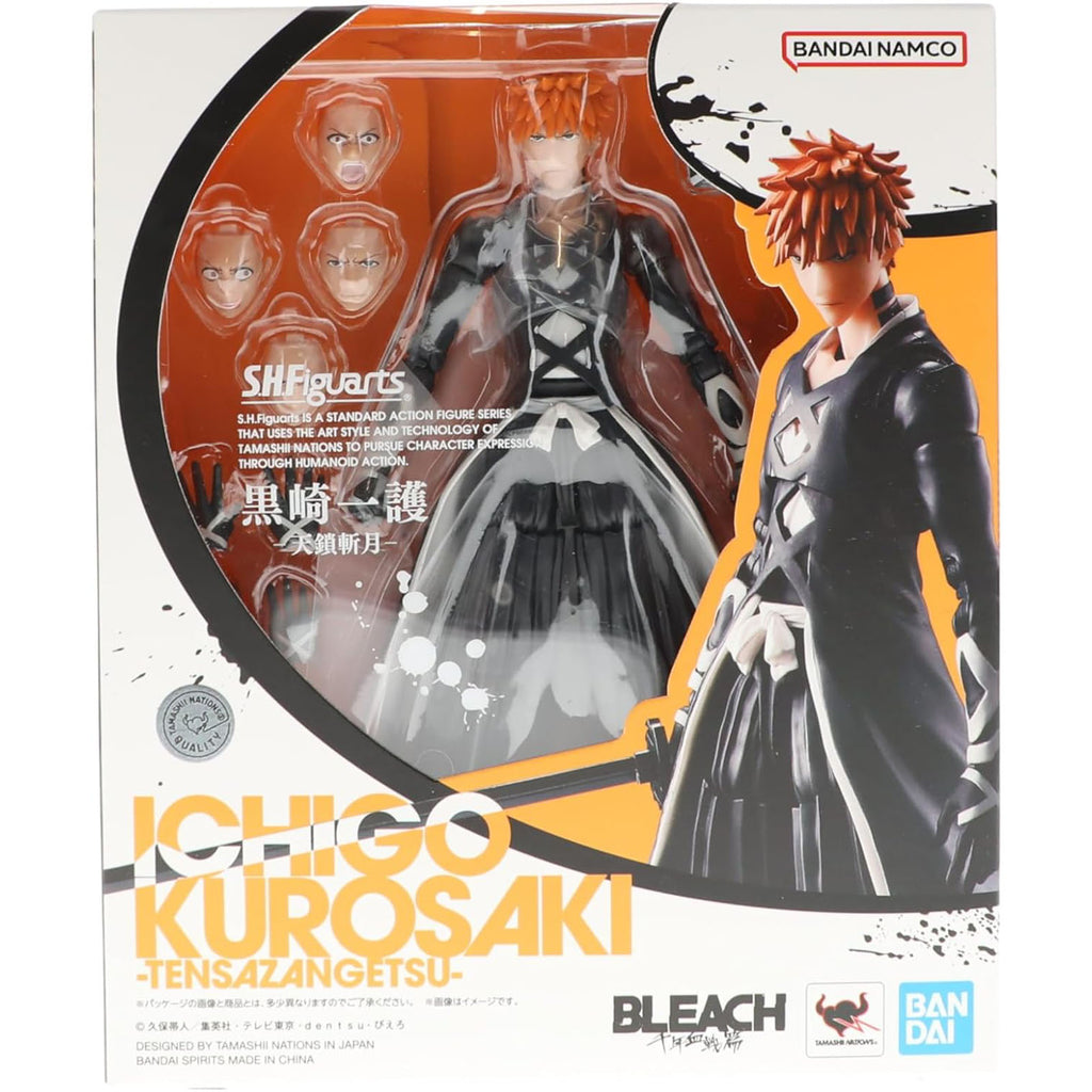 Bandai Bleach Thousand Year Blood War SHFiguarts Ichigo Kurosaki Tensazangetsu Figure - Radar Toys