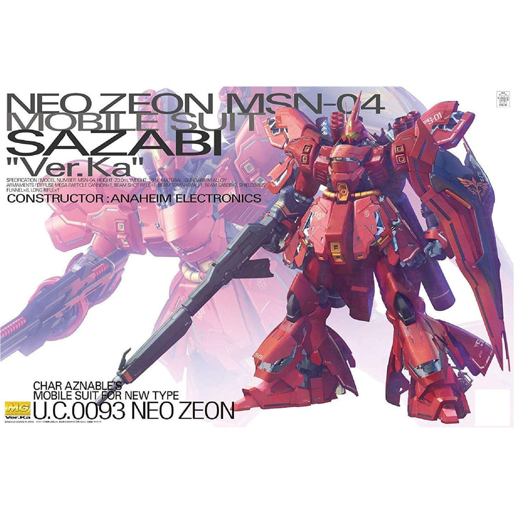 Bandai Char's Counterattack Master Grade Sazabi Ver.Ka 1:100 Scale Model Kit