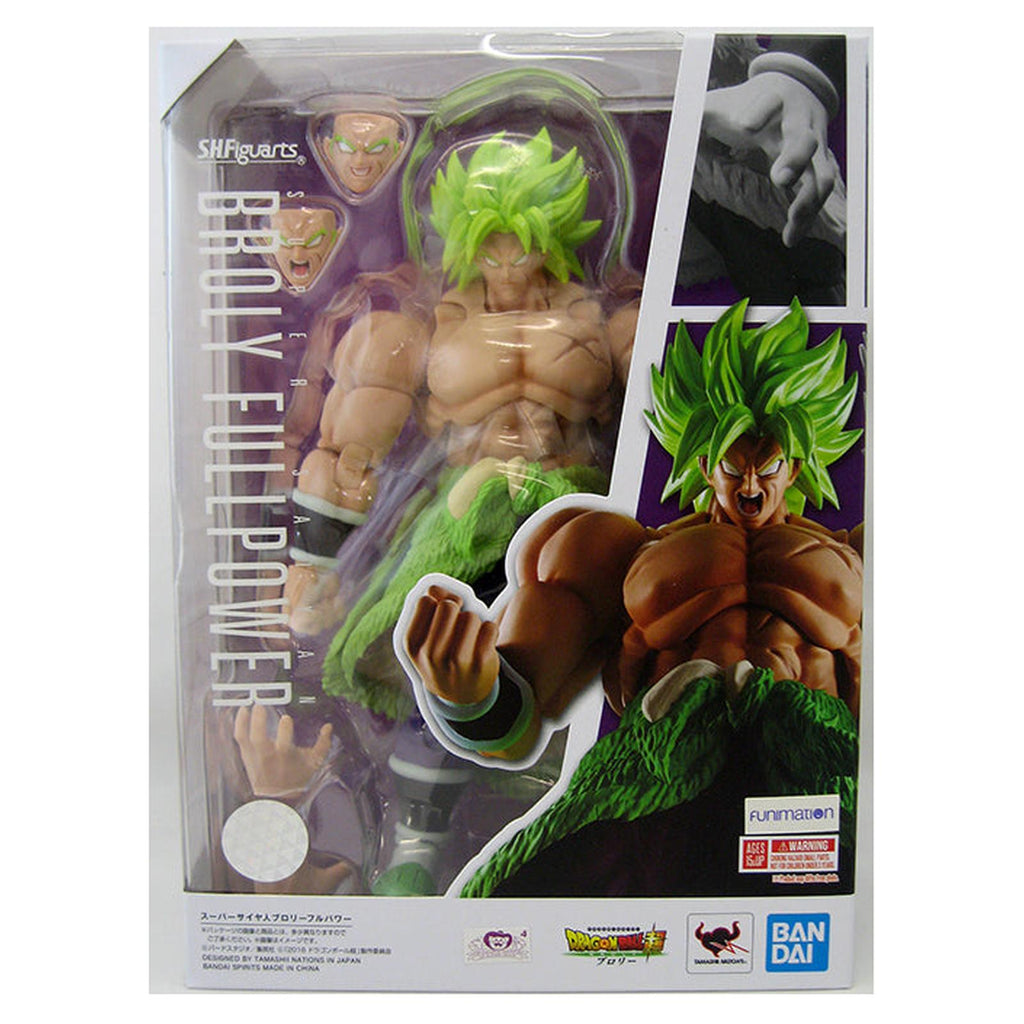 Bandai Dragon Ball Super SHFiguarts Super Saiyan Broly Full Power Reissue Action Figure