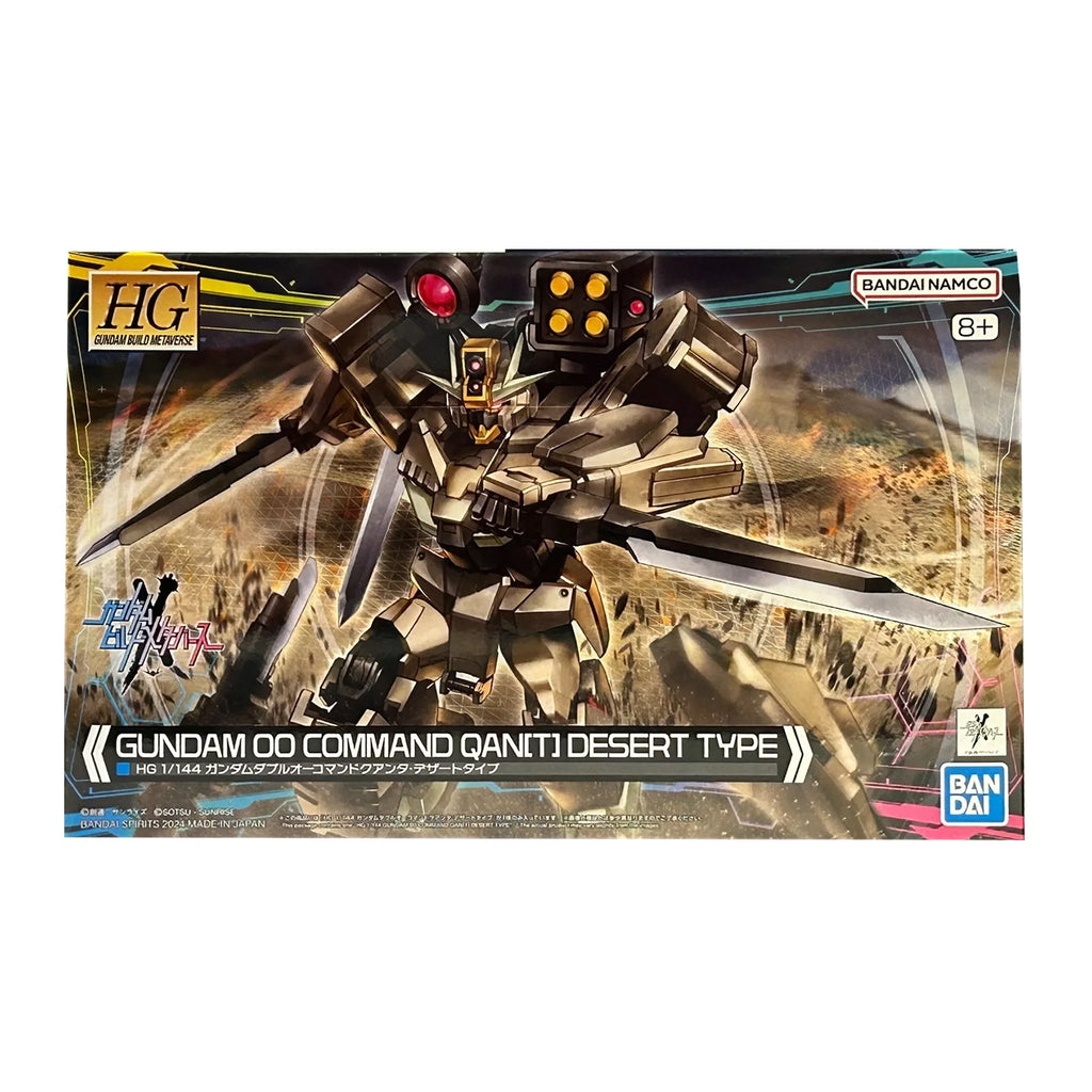 Bandai Gundam Build Metaverse HG Gundam 00 Command QanT Desert Type 1:144 Scale Model Kit