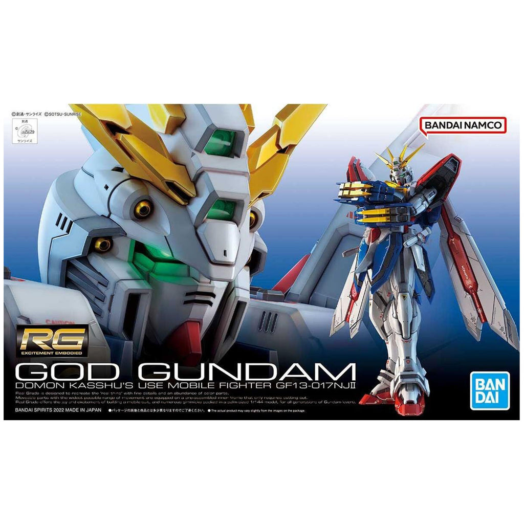 Bandai Mobile Fighter G Gundam RG God Gundam 1:144 Scale Model Kit - Radar Toys