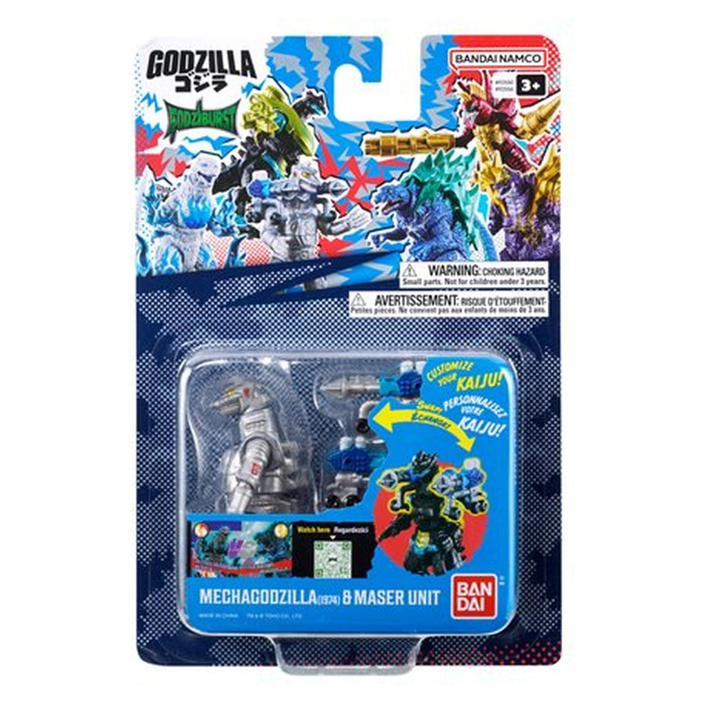 Bandai Godzilla Godziburst Mechagodzilla 1974 And Master Unit Figure Set