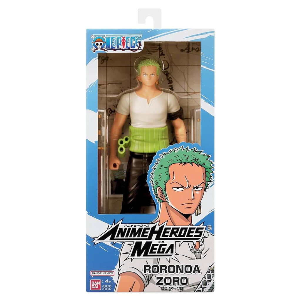 Bandai One Piece Anime Heroes Mega Roronoa Zoro Figure