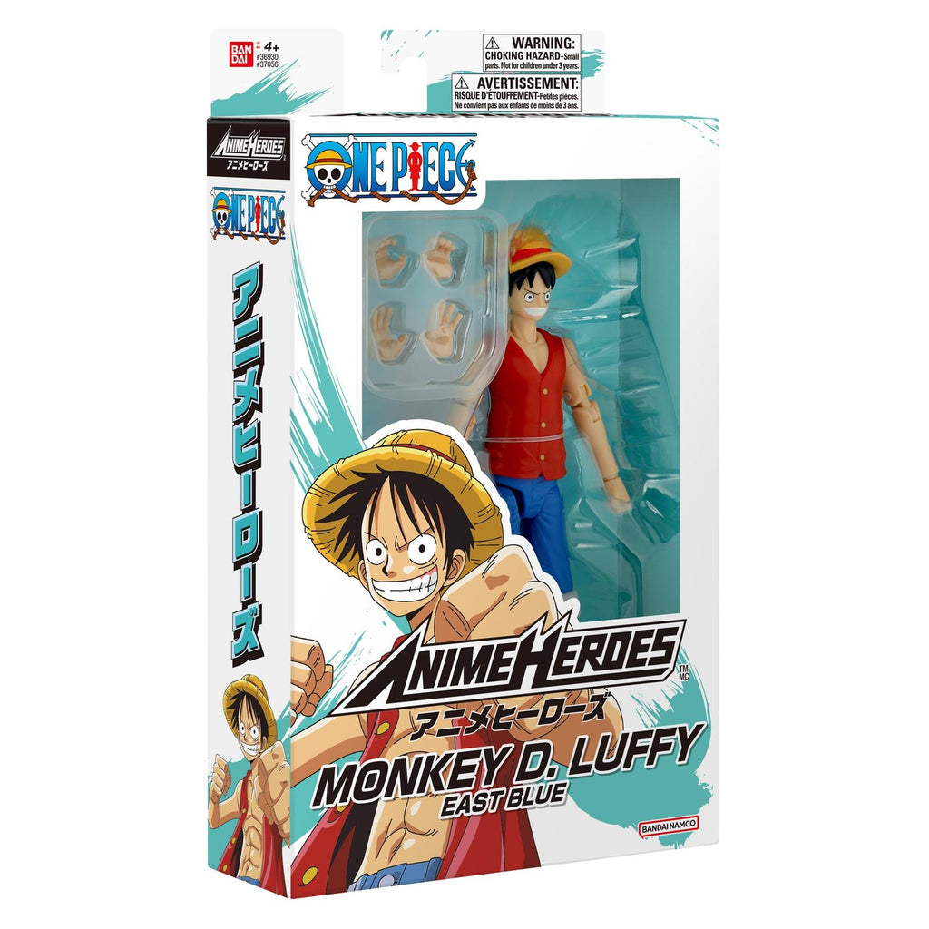Bandai One Piece Anime Heroes Monkey D Luffy East Blue Action Figure