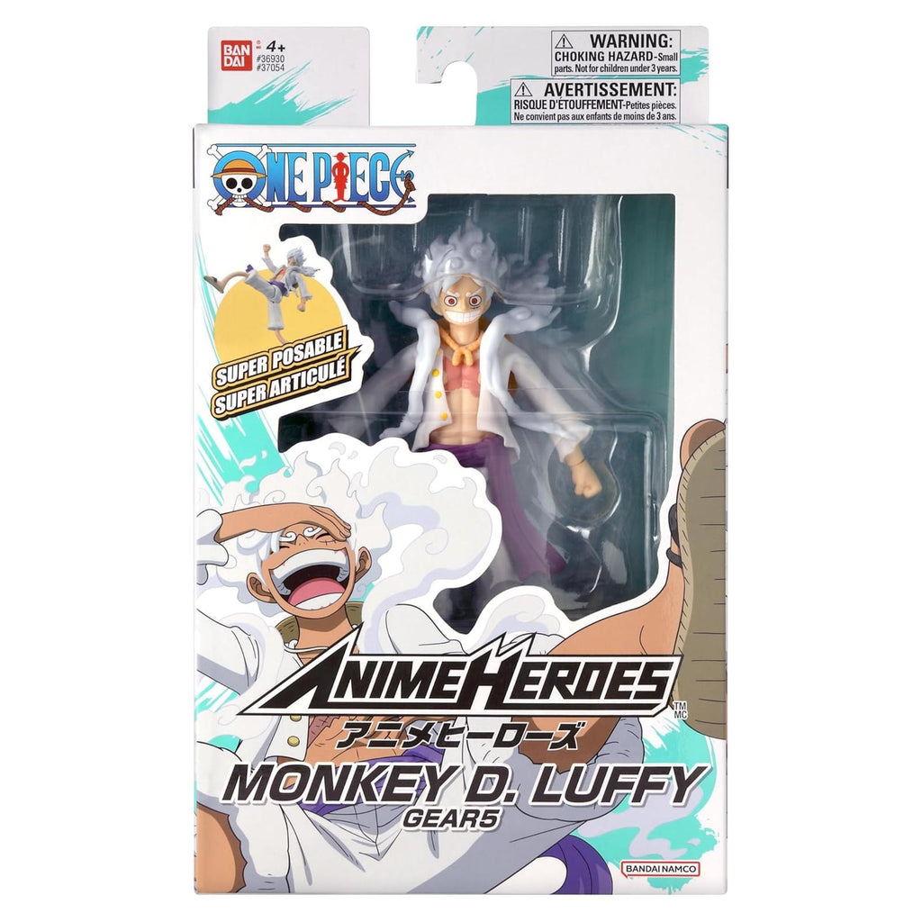 Bandai One Piece Anime Heroes Monkey D Luffy Gear 5  Figure