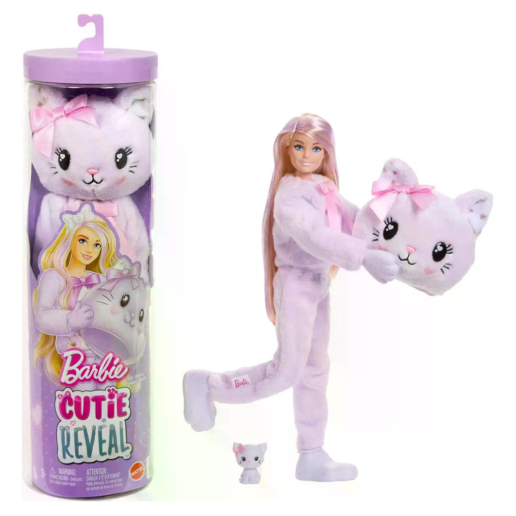Barbie Cutie Kitten Reveal Color Change Doll