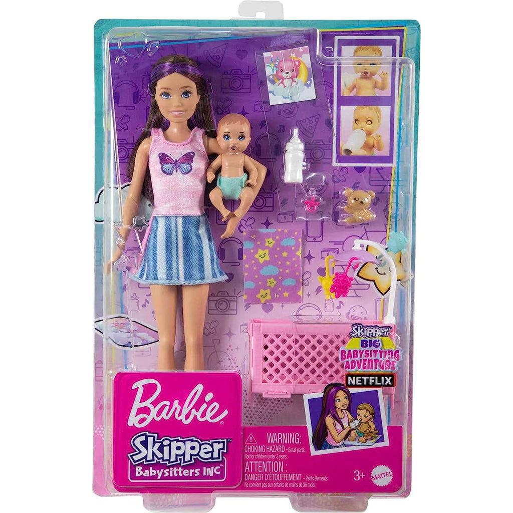 Barbie Skipper Babysitters Inc Skipper Doll With Baby Doll And Accessories