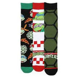 Bioworld Teenage Mutant Ninja Turtles 3 Pair Mens Crew Socks