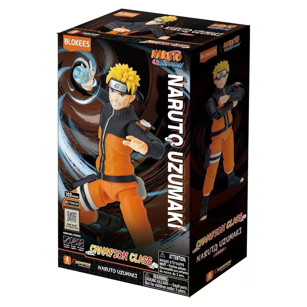 Blokees Naruto Shippuden Champion Class Naruto Uzumaki 103 Piece Building Set - Radar Toys