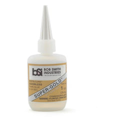 Bob Smith Super Gold Thin Foam Safe CA Glue 1oz