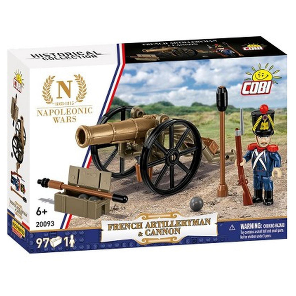 COBI Napoleonic Wars French Artilleryman Cannon Building Set