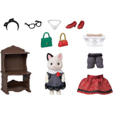 Calico Critters Fashion Tuxedo Cat Play Set - Radar Toys