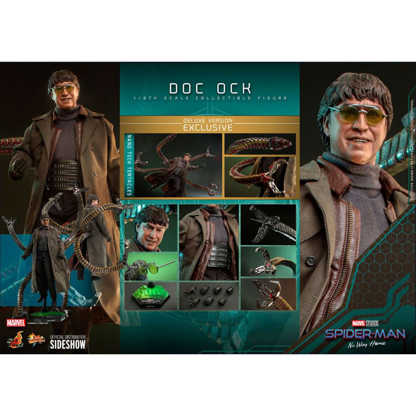 Hot Toys Movie Masterpiece Series Doc Ock Deluxe Version 1:6 Scale ...