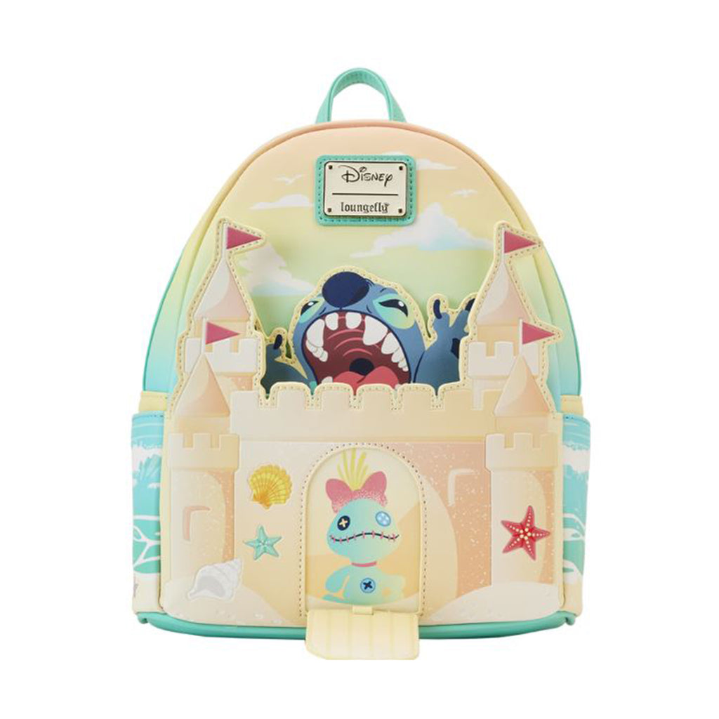 Loungefly Disney Stitch Sandcastle Beach Surprise Mini Backpack