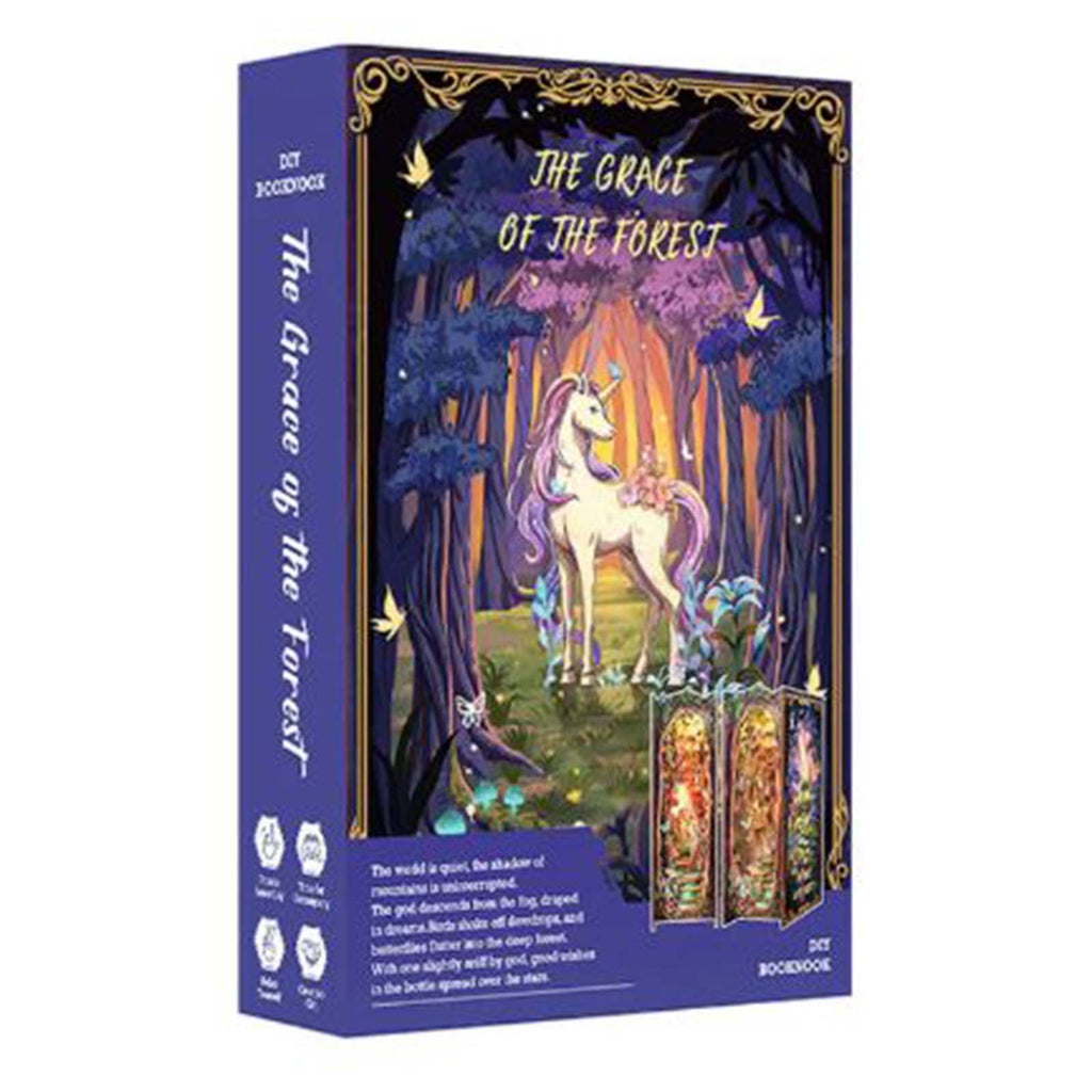 Hands Craft DIY Book Nook The Grace Of The Forest Bookend Building Set
