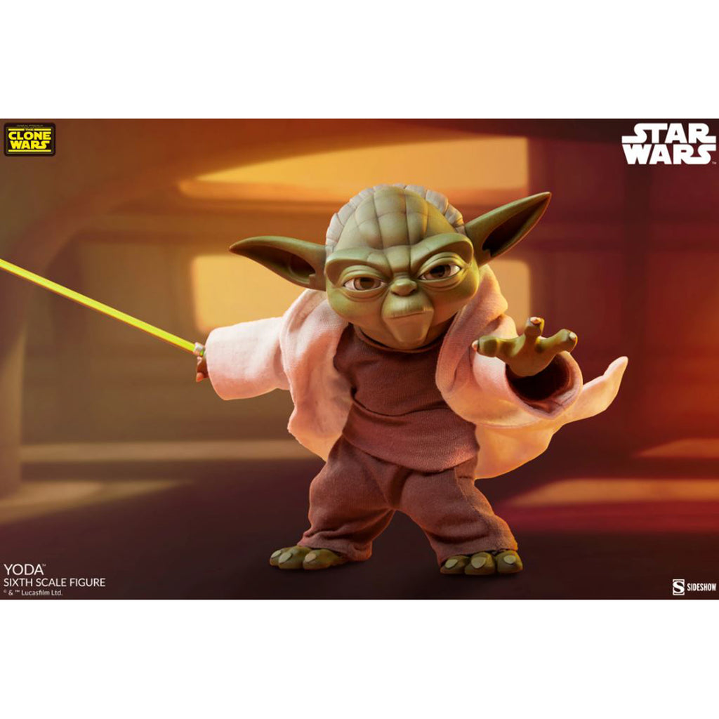 Sideshow Star Wars The Clone Wars Yoda Sixth Scale Figure