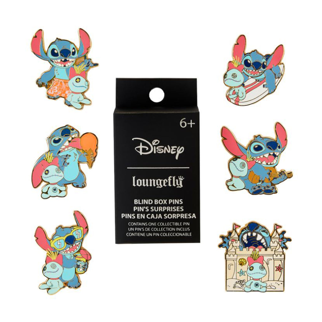 Loungefly Disney Stitch Beach Single Blind Boxed Pin